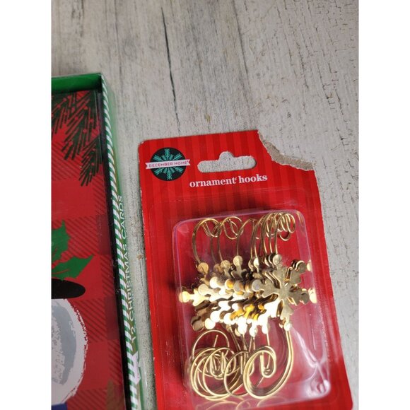 Mary wishes holiday card ornament snowflake hook‎ set Xmas - Picture 4 of 6